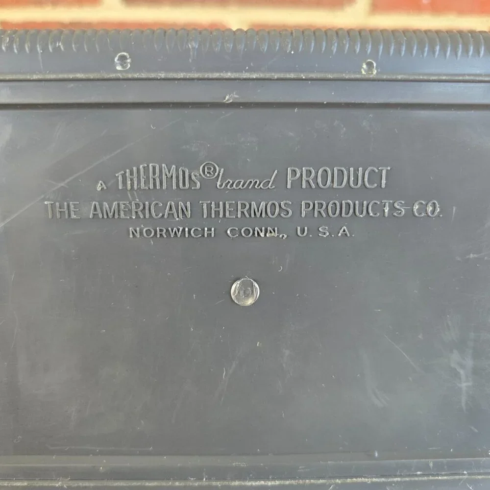 🎉HP🎉 Vintage Thermos Brand Gray Plastic Work Lunch Box